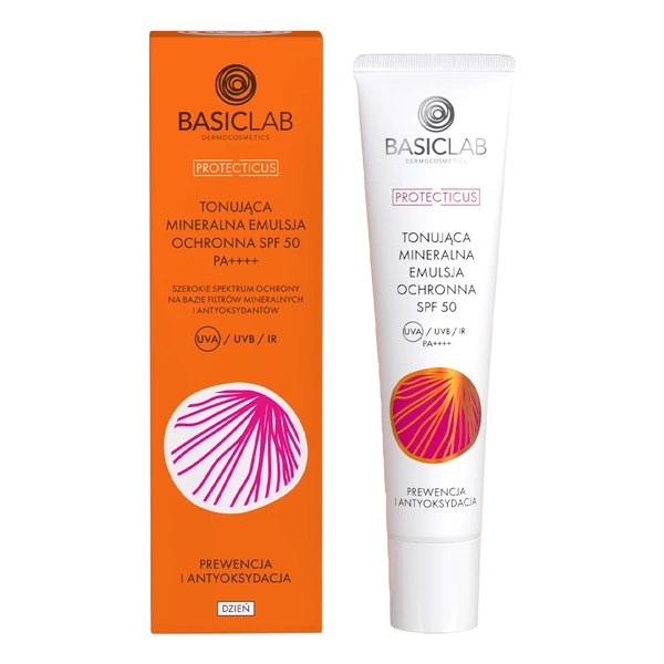 Tonująca mineralna emulsja ochronna SPF 50 PPD 19,8 Prewencja i Antyoksydacja